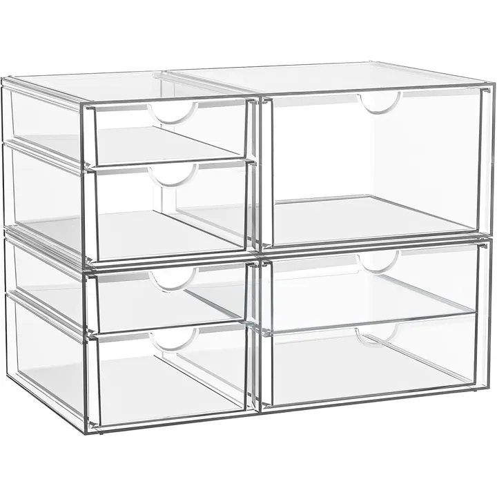 YFXCVSL Acrylic Organizer, 7 Drawers